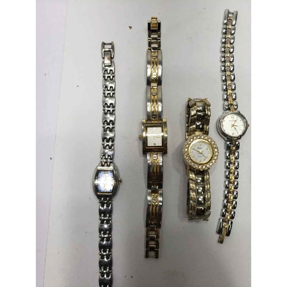 Lot of 6 Womens Wrist Watches Shefield Sachi Quartz Nelsonic LTD Quartz Untested